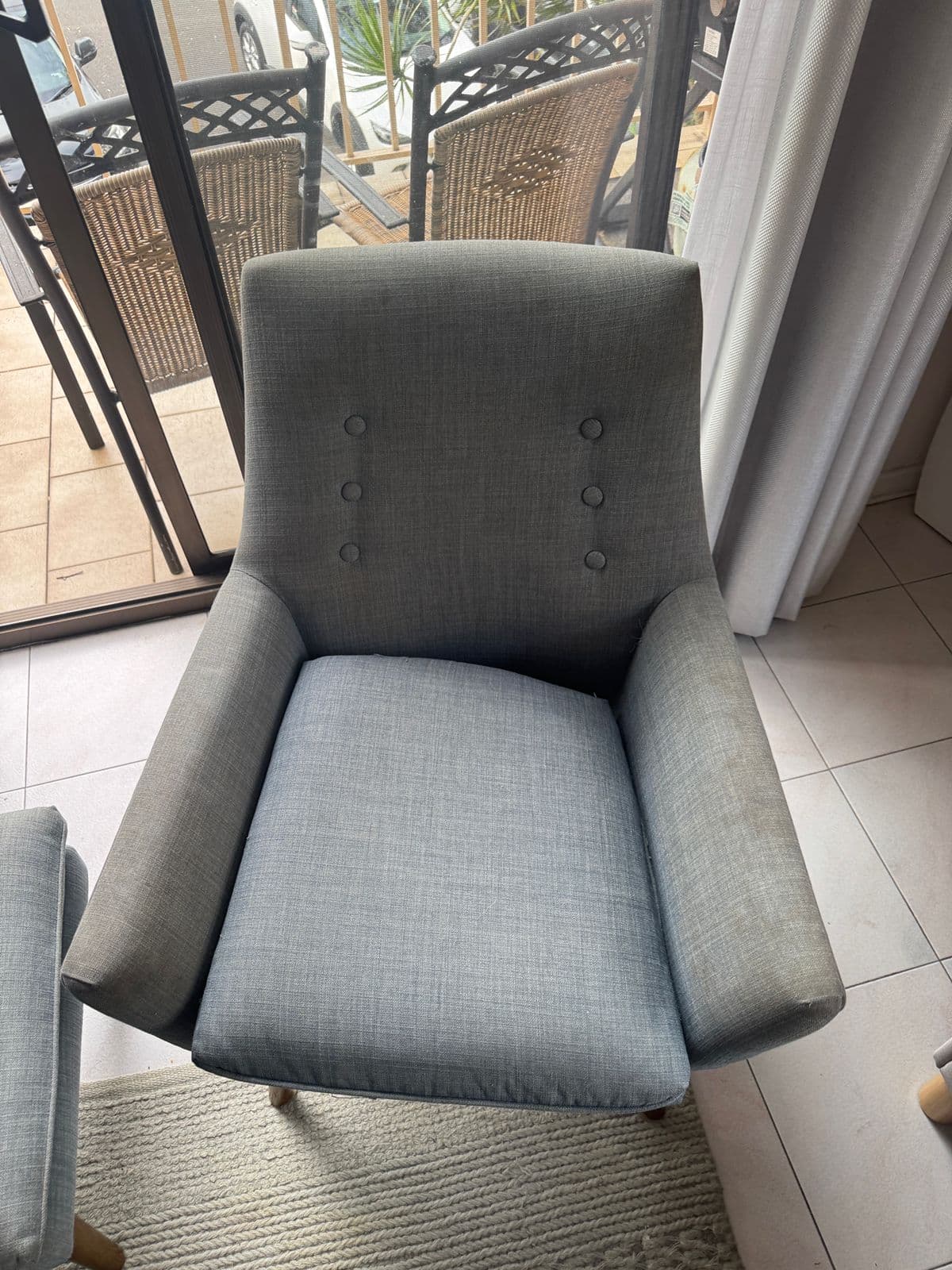 Armchair — before cleaning