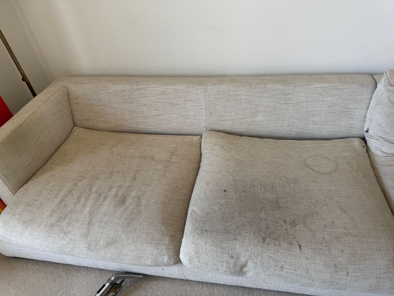 Sofa & Upholstery — before cleaning