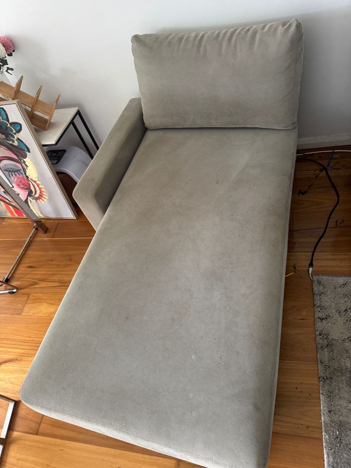 Chaise Lounge — before cleaning